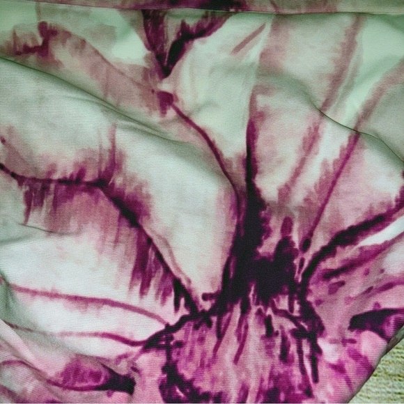 CALIA By Carrie Underwood Wide Strap Tie-dye Pink Long Line Bikini Size XS - Picture 12 of 15